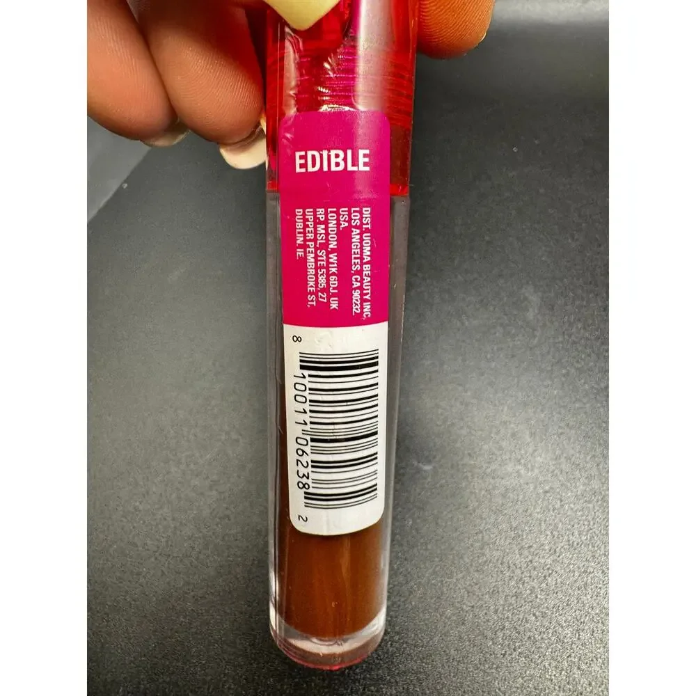 NWT UOMA High Shine Lip Gloss in shade Edible SEALED NO BOX